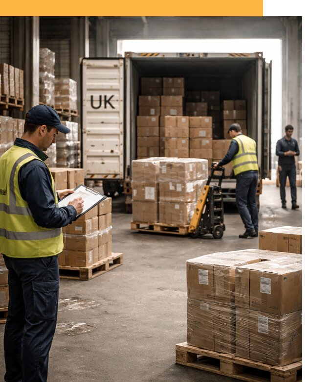 Доставка грузов из Великобритании с таможенным оформлением от 12916