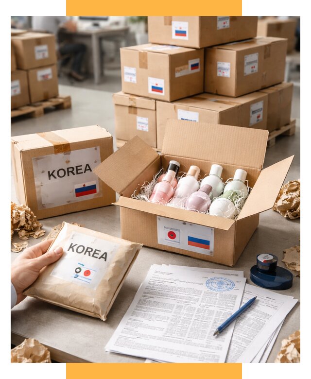 Доставка косметики из Кореи от 8783 р. под ключ | СетСервис-Грч