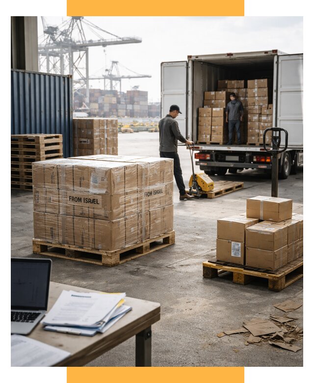 Доставка грузов из Израиля от 15500 р., логистика от СетСервис-Грч