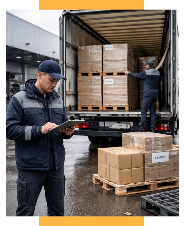 Доставка грузов из Беларуси от 15500 р. логистика СетСервис-Грч