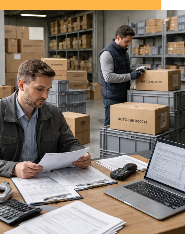 Таможенное оформление автозапчастей по выгодным тарифам от 8783